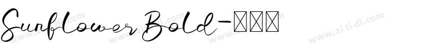 Sunflower Bold字体转换